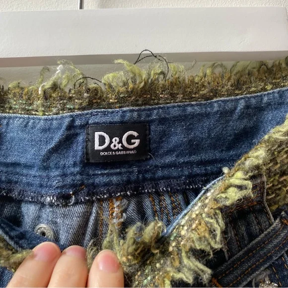 D&G Tweed Low Rise Bootcut Denim - Picture 3 of 6